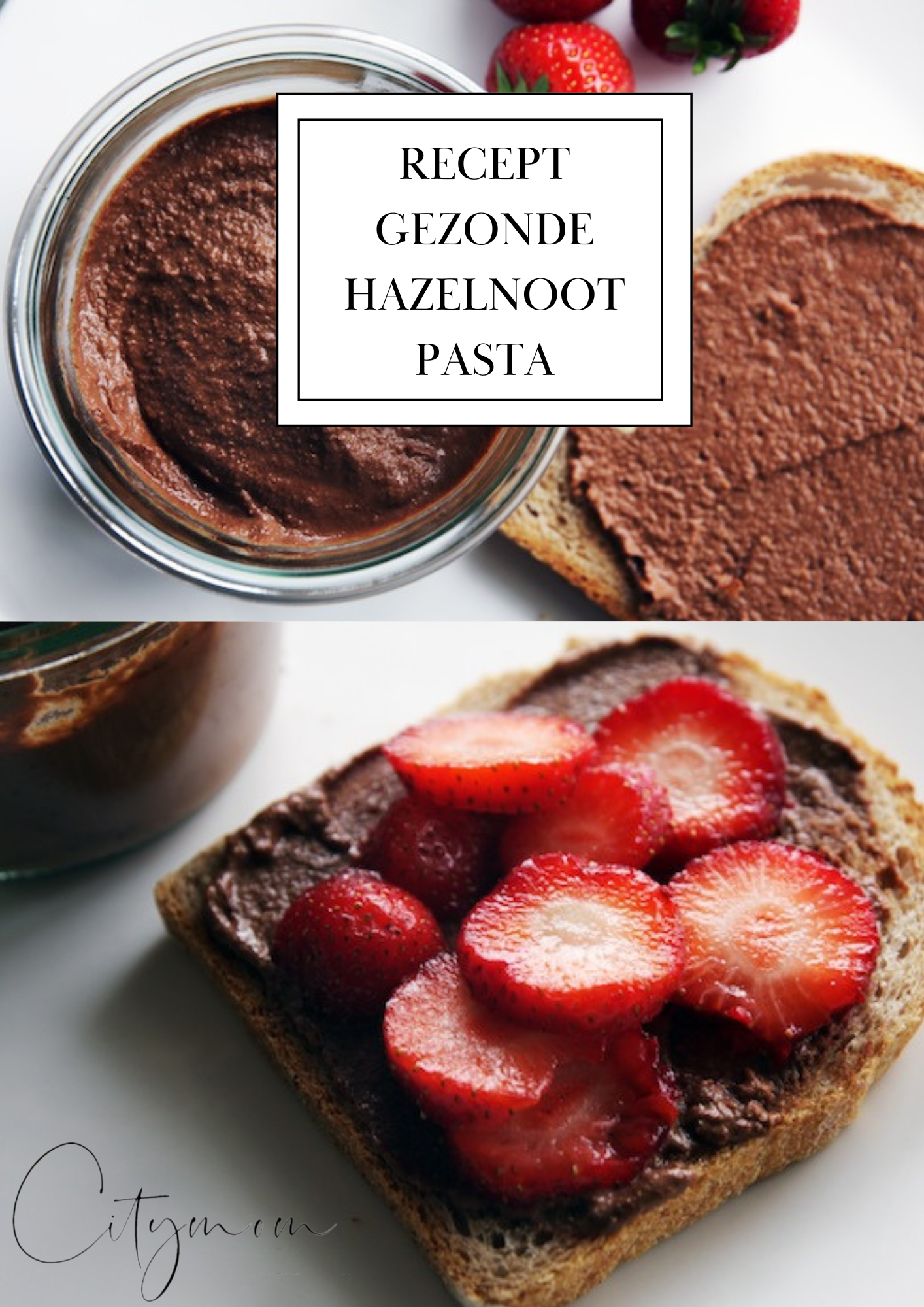 recept gezonde hazelnoot pasta