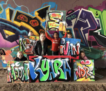 Graffitifun kinderfeestje
